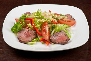Image showing beef salad