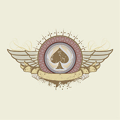 Image showing spades suit emblem