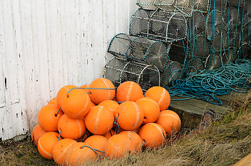 Image showing lobster pots