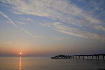 Image showing Deal pier at dawn