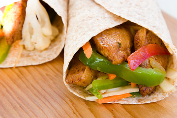 Image showing Jerk Chicken Wrap