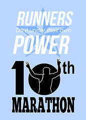 Image showing 10th Marathon Race Poster 