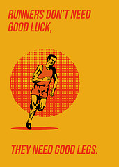 Image showing Runner Running Marathon Poster