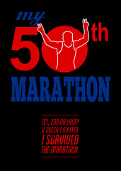 Image showing 50th Marathon Race Poster 