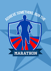 Image showing Run Marathon Achieve Something Poster