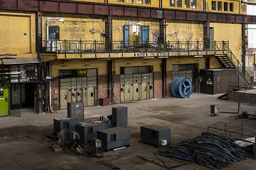 Image showing Electricity distribution hall in metal industry