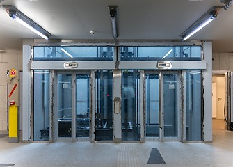 Image showing Modern building with an elevator