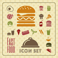 Image showing Fastfood Infographic Template.