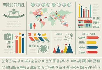 Image showing Travel Infographic Template.