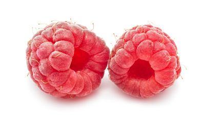 Image showing Fresh raspberries