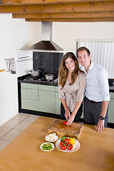 Image showing Couple in Kitchen