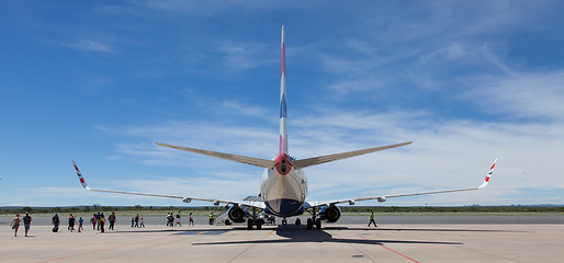 Image showing WINDHOEK, NAMIBIA, 3 jan 2014 - Palen of British Airways at Wind