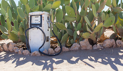 Image showing Old style fuel pump