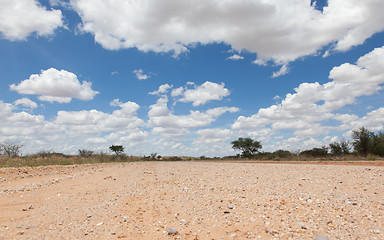 Image showing Gravel road in Namibia