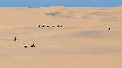 Image showing Quad tour in the desert in the Namib desert