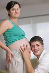 Image showing family pregnanrcy