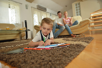 Image showing family at home