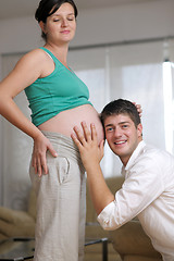 Image showing family pregnanrcy