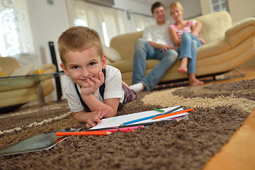 Image showing family at home