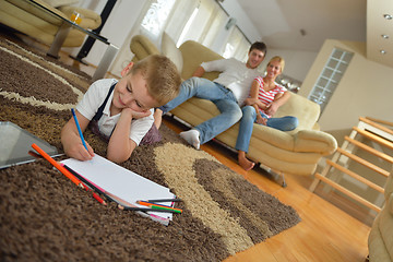 Image showing family at home