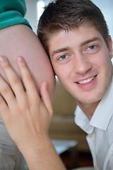 Image showing family pregnanrcy