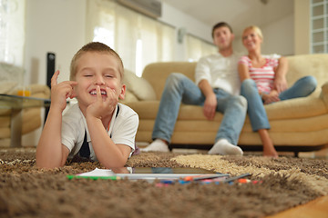 Image showing family at home