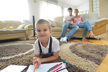 Image showing family at home