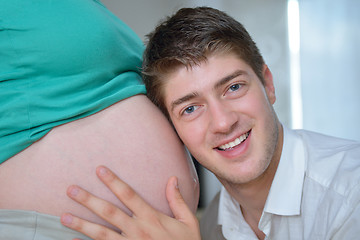 Image showing family pregnanrcy