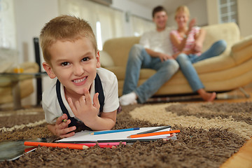 Image showing family at home