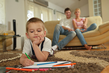 Image showing family at home