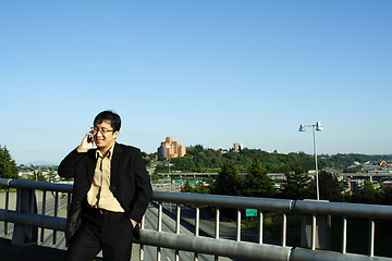 Image showing Businessman on the phone