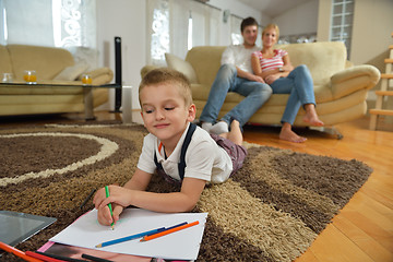 Image showing family at home