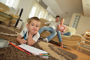 Image showing family at home