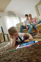 Image showing family at home