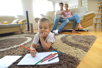 Image showing family at home