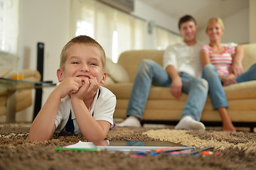 Image showing family at home