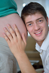 Image showing family pregnanrcy