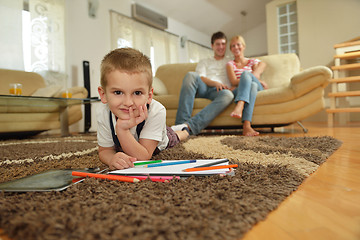 Image showing family at home