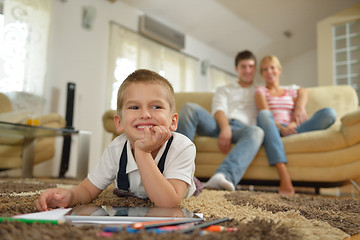 Image showing family at home