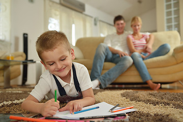 Image showing family at home