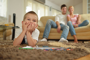 Image showing family at home