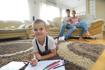 Image showing family at home