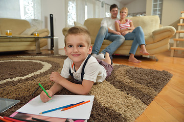 Image showing family at home