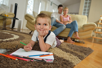 Image showing family at home