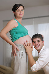 Image showing family pregnanrcy