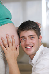 Image showing family pregnanrcy