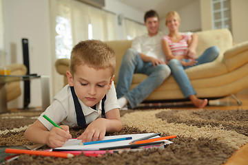 Image showing family at home