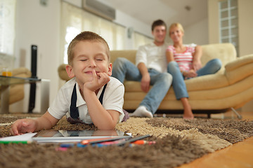 Image showing family at home