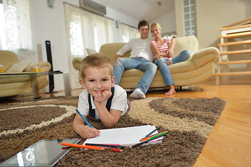 Image showing family at home