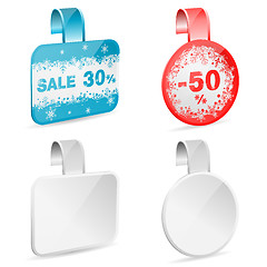 Image showing Christmas Sale Labels